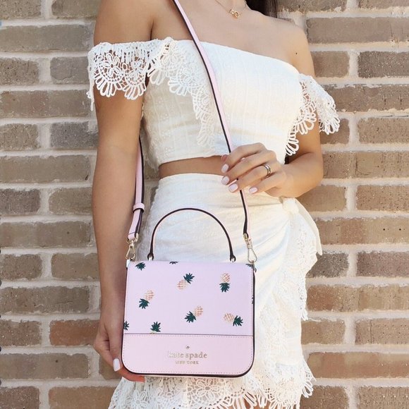 Kate Spade Flap Crossbody Pink Multi - Picture 2 of 8